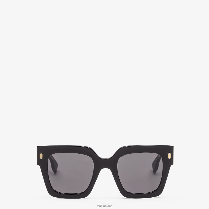 Fendi Women Acetate Sunglasses With Low Fitting Bridge R06TFR195 Accessories Black