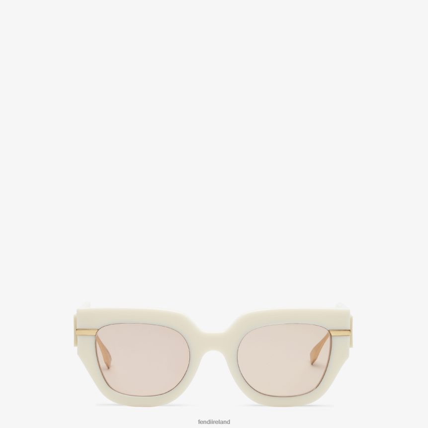 Fendi Women Cream Acetate Sunglasses R06TFR250 Accessories Fashion
