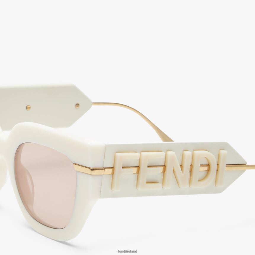 Fendi Women Cream Acetate Sunglasses R06TFR250 Accessories Fashion