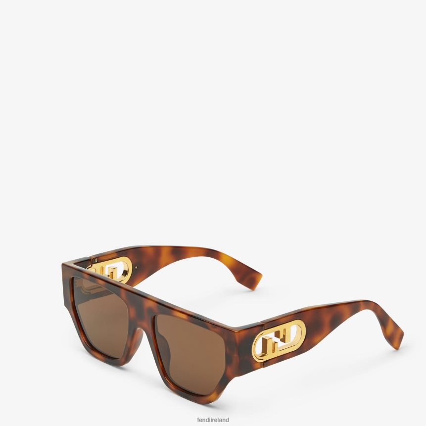 Fendi Women Havana Acetate Sunglasses R06TFR34 Accessories Black