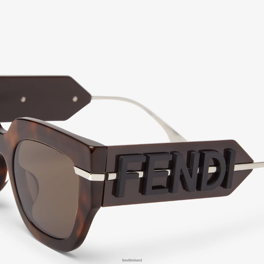 Fendi Women Havana Acetate Sunglasses R06TFR488 Accessories Fashion