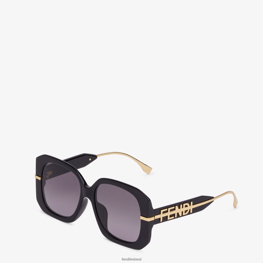 Fendi Women Low Bridge Fit Acetate Sunglasses R06TFR322 Accessories Black