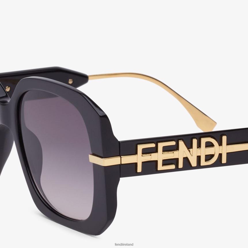 Fendi Women Low Bridge Fit Acetate Sunglasses R06TFR322 Accessories Black