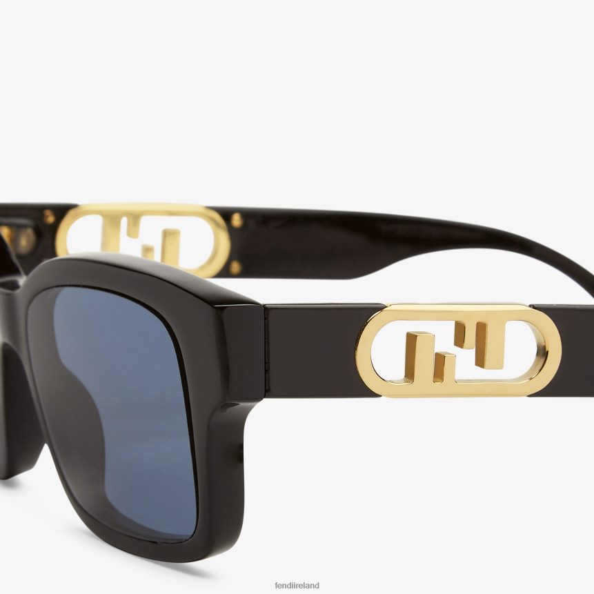 Fendi Women Low Bridge Fit Acetate Sunglasses R06TFR356 Accessories Black