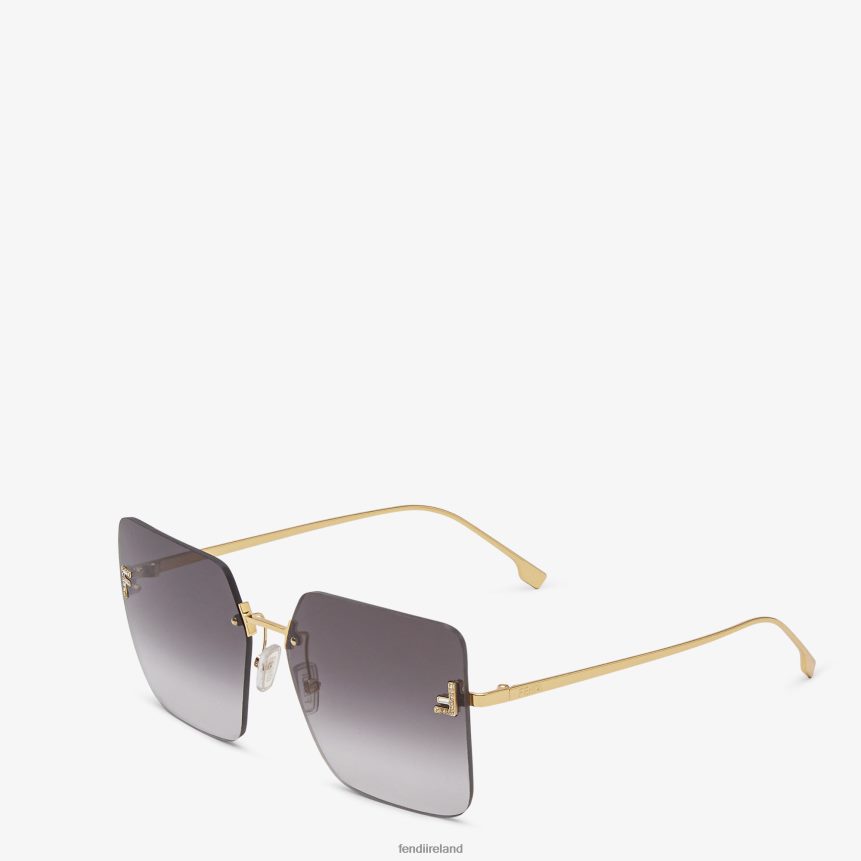 Fendi Women Metal Sunglasses With Gradient Lenses R06TFR280 Accessories Gold