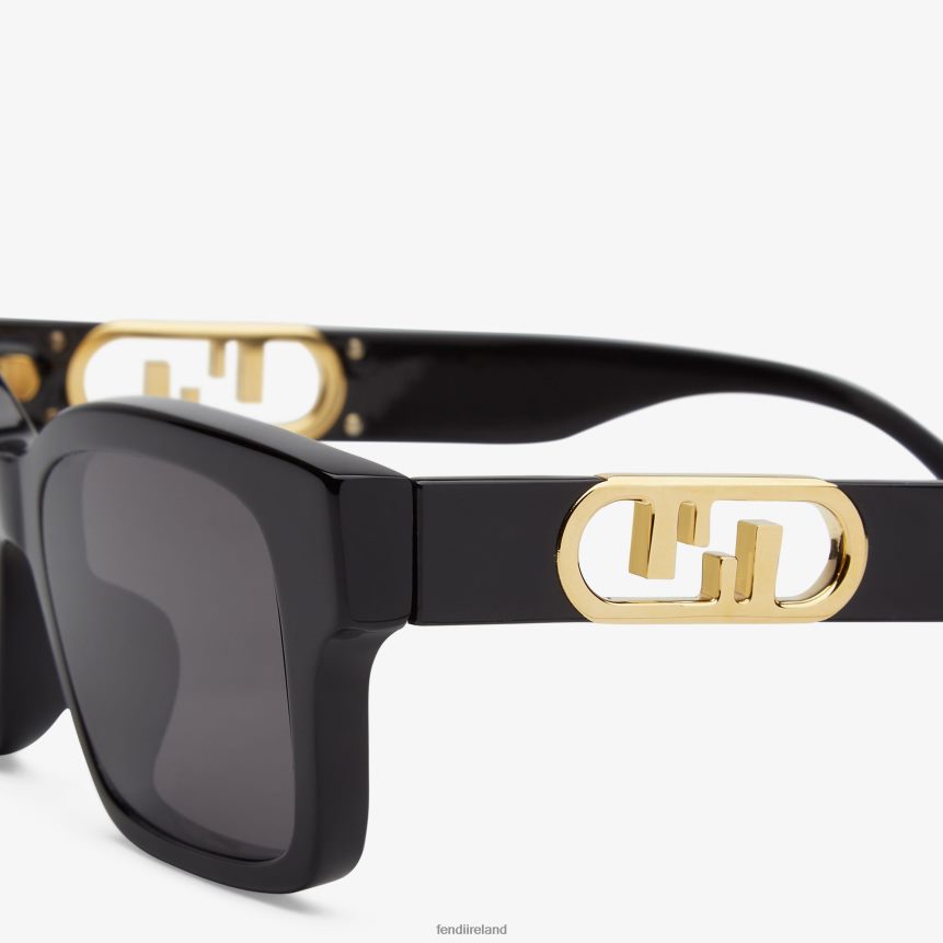 Fendi Women O\'Lock Acetate Sunglasses R06TFR353 Accessories Black