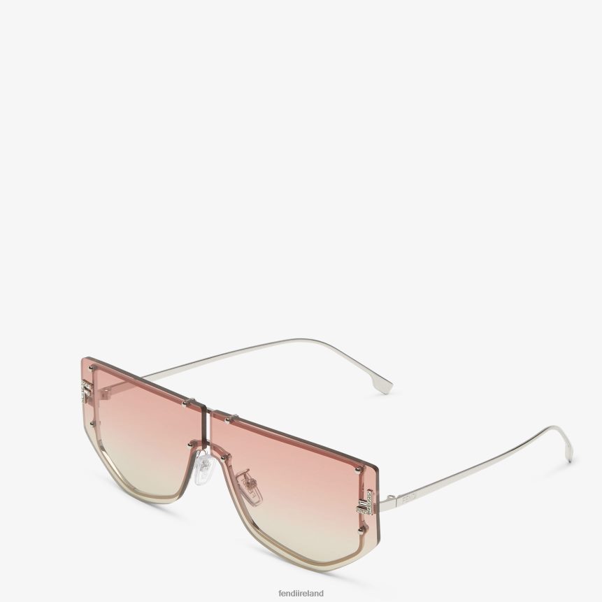 Fendi Women Shield Sunglasses With Two-Tone Gradient Lenses R06TFR228 Accessories Fashion