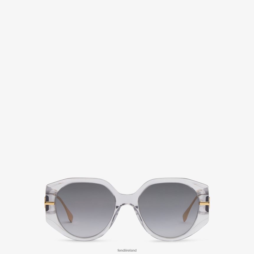 Fendi Women Transparent Acetate Sunglasses R06TFR271 Accessories Gray