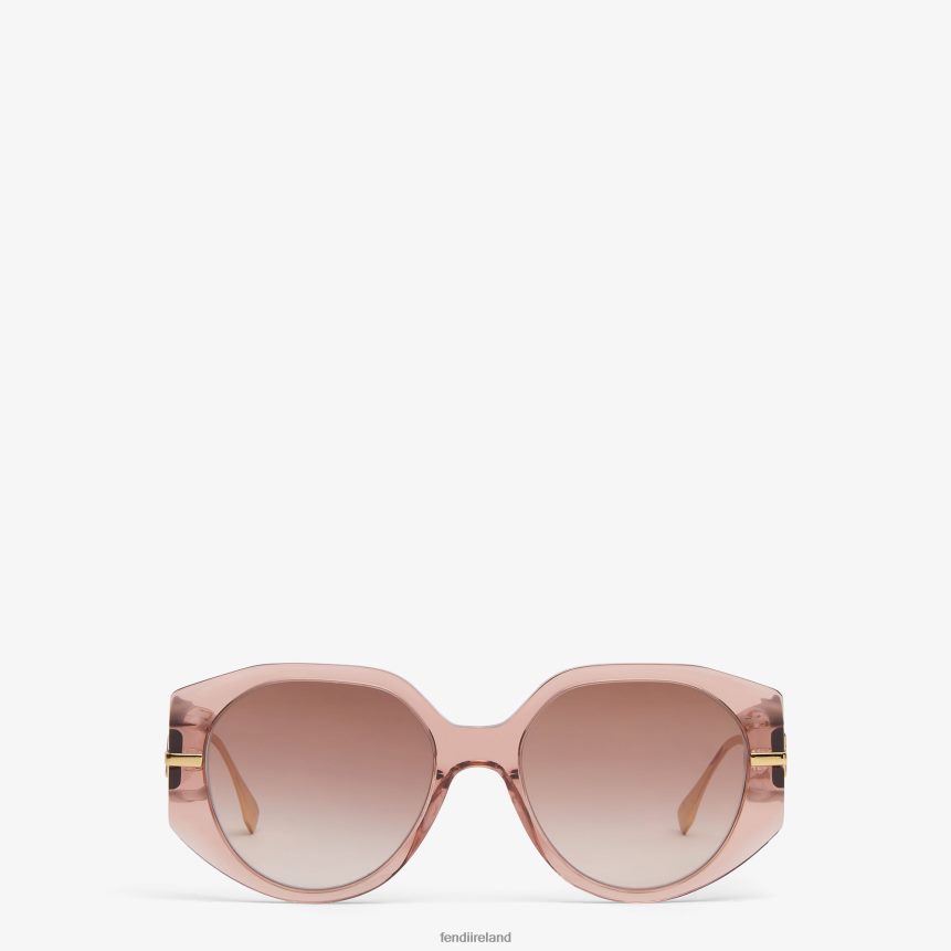 Fendi Women Transparent Acetate Sunglasses R06TFR276 Accessories Pink
