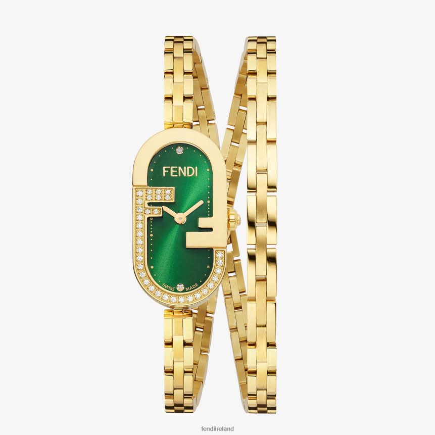 Fendi Women 14.80 X 21.30mm - Oval Watch With FF Logo R06TFR207 Accessories Fashion