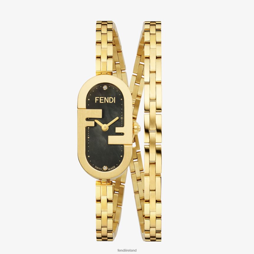 Fendi Women 14.80 X 28.30mm - Oval Watch With FF Logo R06TFR169 Accessories Gold