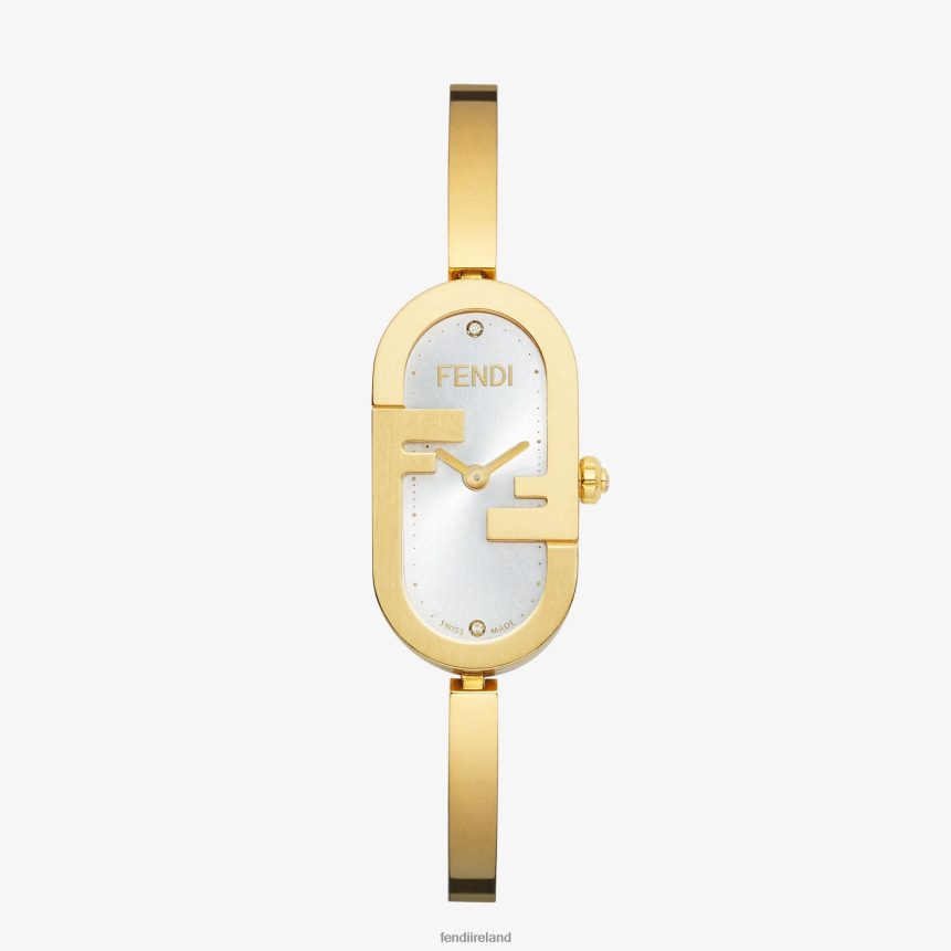 Fendi Women 14.80 X 28.30mm - Oval Watch With FF Logo R06TFR342 Accessories Gold