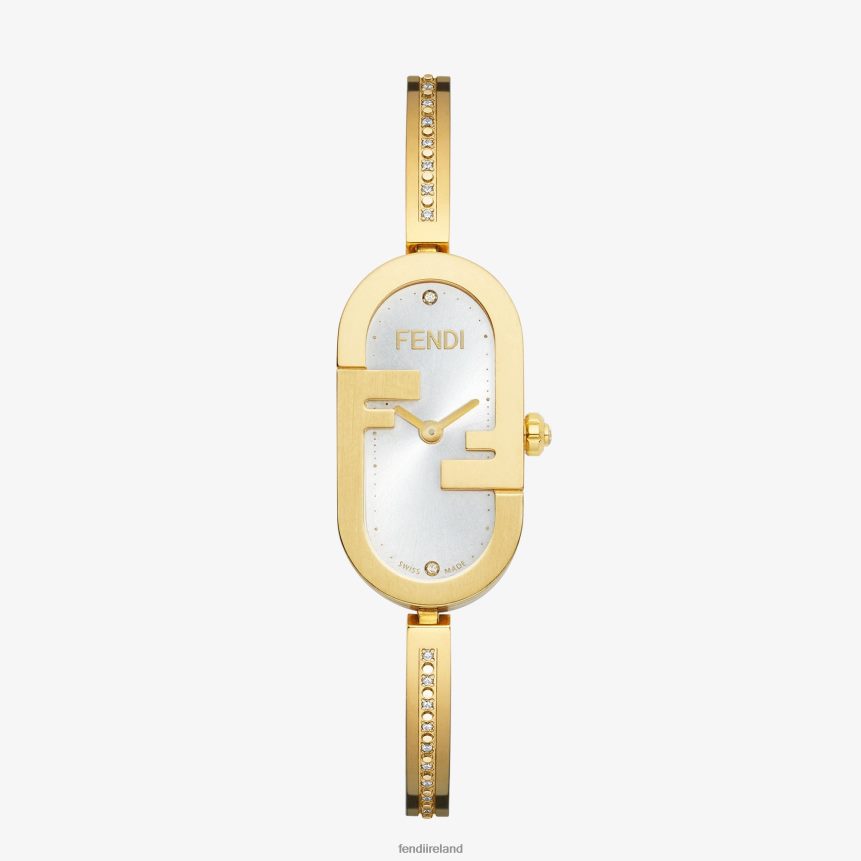 Fendi Women 14.80 X 28.30mm - Oval Watch With O'Lock Logo R06TFR313 Accessories Gold