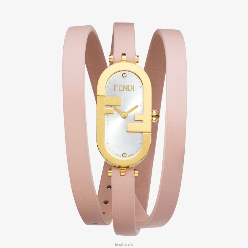 Fendi Women 14.80 X 28.30mm - Oval Watch With O'Lock Logo R06TFR316 Accessories Pink