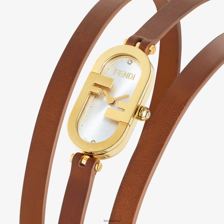 Fendi Women 14.80 X 28.30mm - Oval Watch With O\'Lock Logo R06TFR317 Accessories Brown