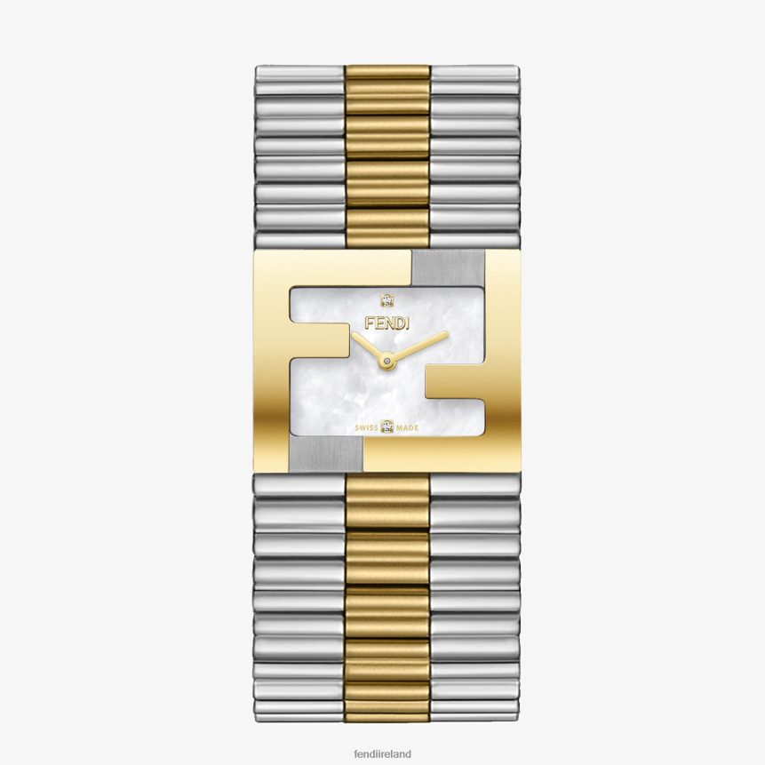 Fendi Women 24X20mm - Watch With FF Logo Bezel R06TFR431 Accessories Multicolor