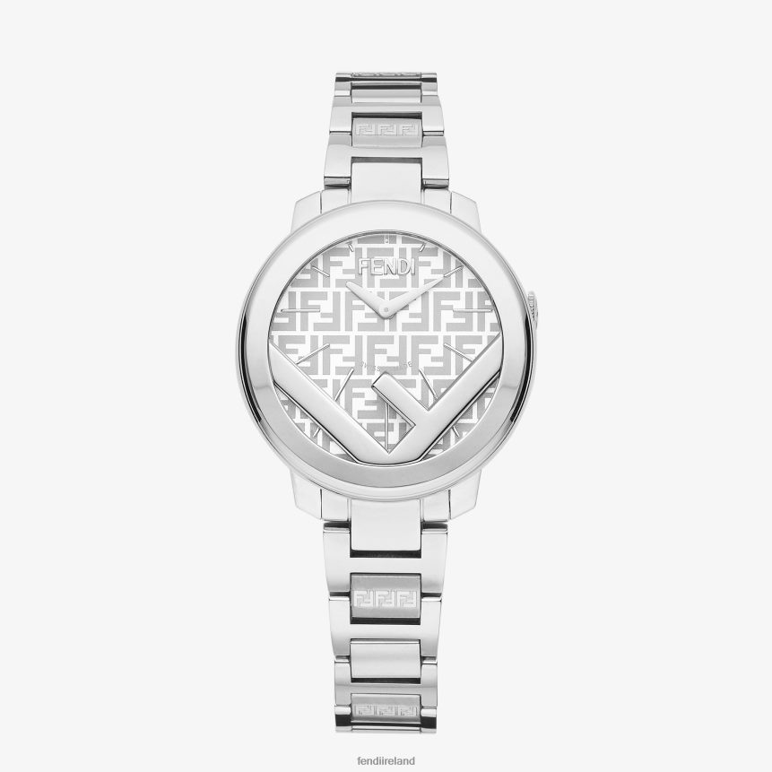 Fendi Women 28mm - Round Watch With Logo R06TFR177 Accessories Silver