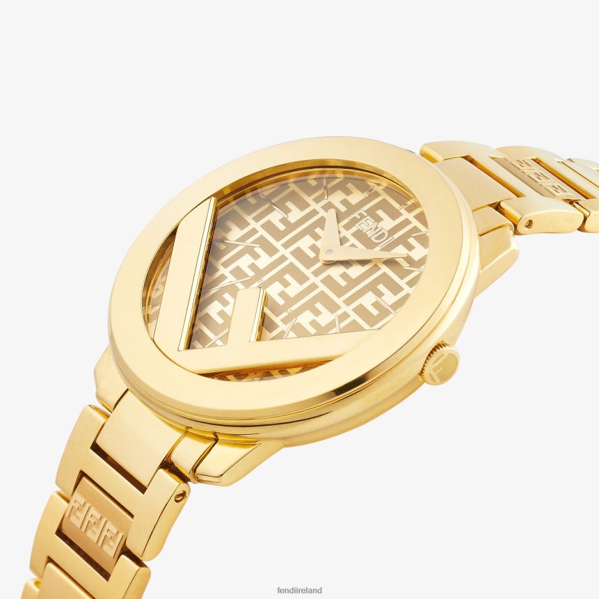 Fendi Women 36mm - Round Watch With Logo R06TFR172 Accessories Gold