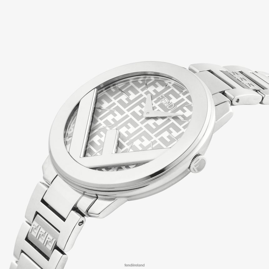 Fendi Women 36mm - Round Watch With Logo R06TFR175 Accessories Silver