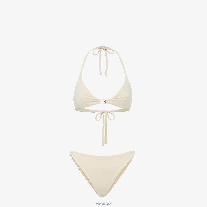 Fendi Women Lycra Bikini R06TFR1068 Apparel Beige