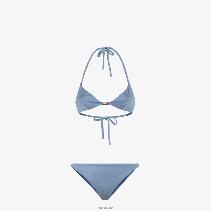 Fendi Women Lycra Bikini R06TFR1159 Apparel Blue