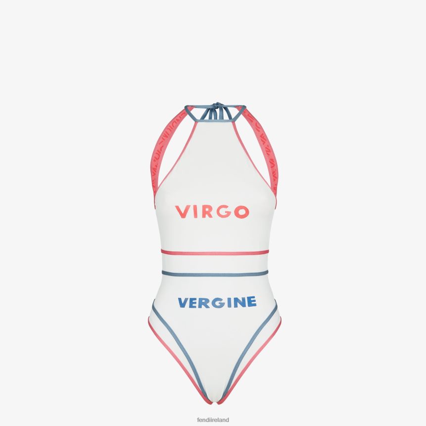 Fendi Women Lycra Swimsuit R06TFR1023 Apparel White