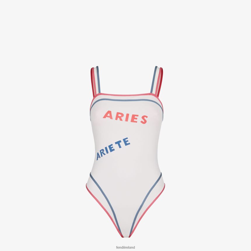 Fendi Women Lycra Swimsuit R06TFR1053 Apparel White