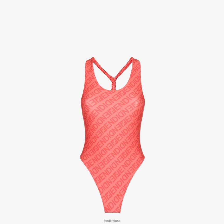 Fendi Women Lycra Swimsuit R06TFR1058 Apparel Pink