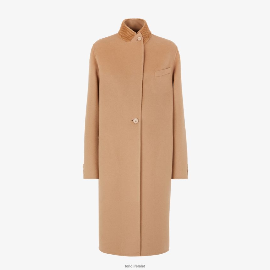 Fendi Women Camelcashmere Coat R06TFR1206 Apparel Fashion