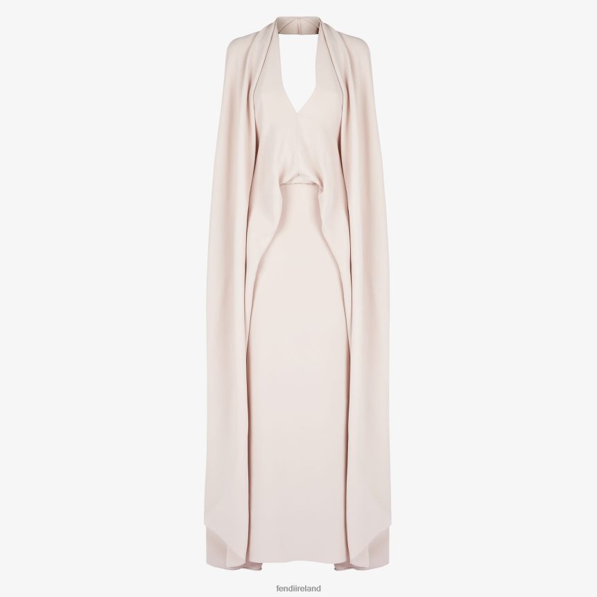 Fendi Women Dress Made Of Pale Cady R06TFR1004 Apparel Pink