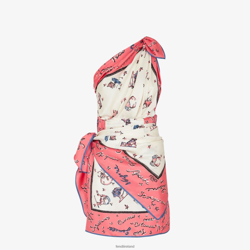 Fendi Women Silk Dress R06TFR985 Apparel Pink