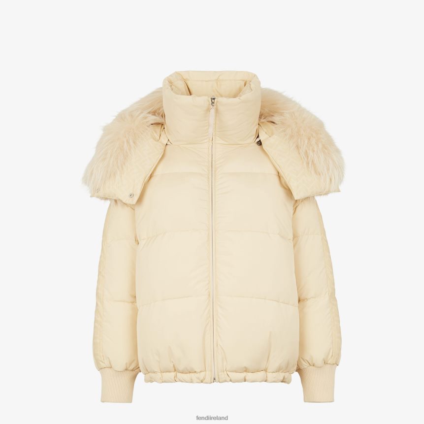 Fendi Women Nylon Down Jacket R06TFR1242 Apparel White