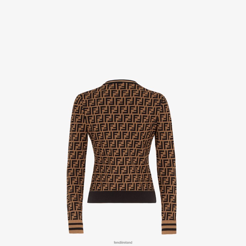 Fendi Women FF Motif Sweater R06TFR970 Apparel Multicolor