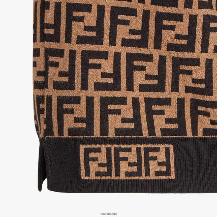 Fendi Women FF Motif Sweater R06TFR970 Apparel Multicolor