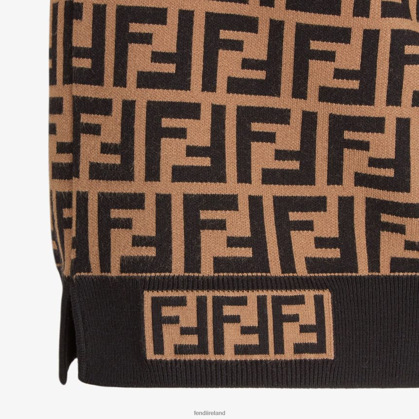 Fendi Women Fabric FF Motif Sweater R06TFR977 Apparel Multicolor