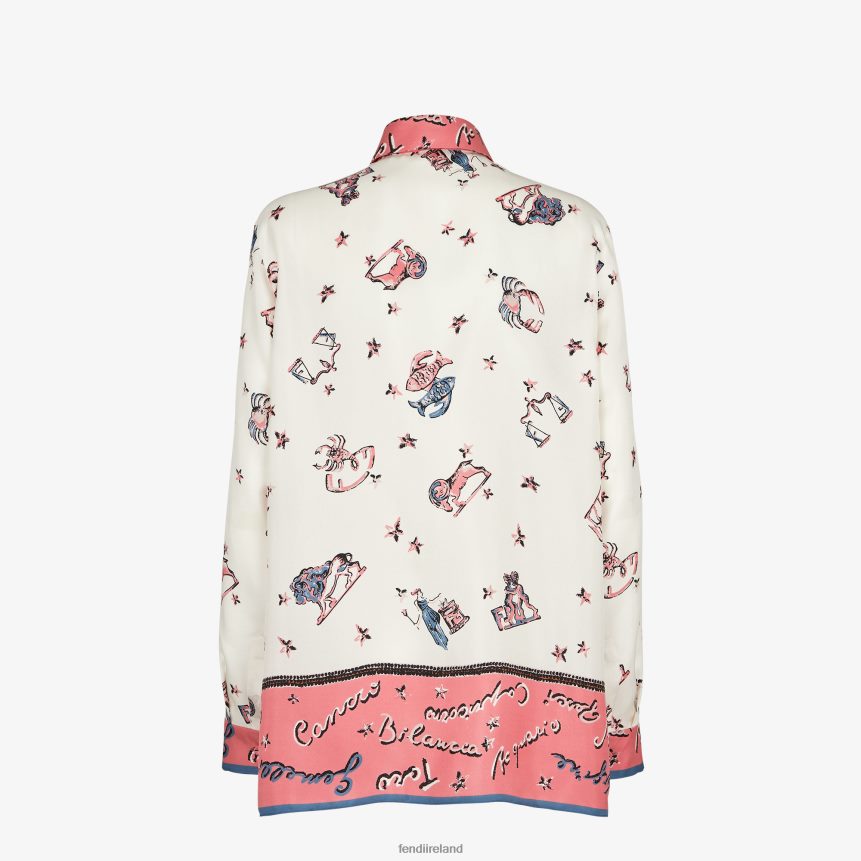 Fendi Women Silk Shirt R06TFR1037 Apparel Multicolor