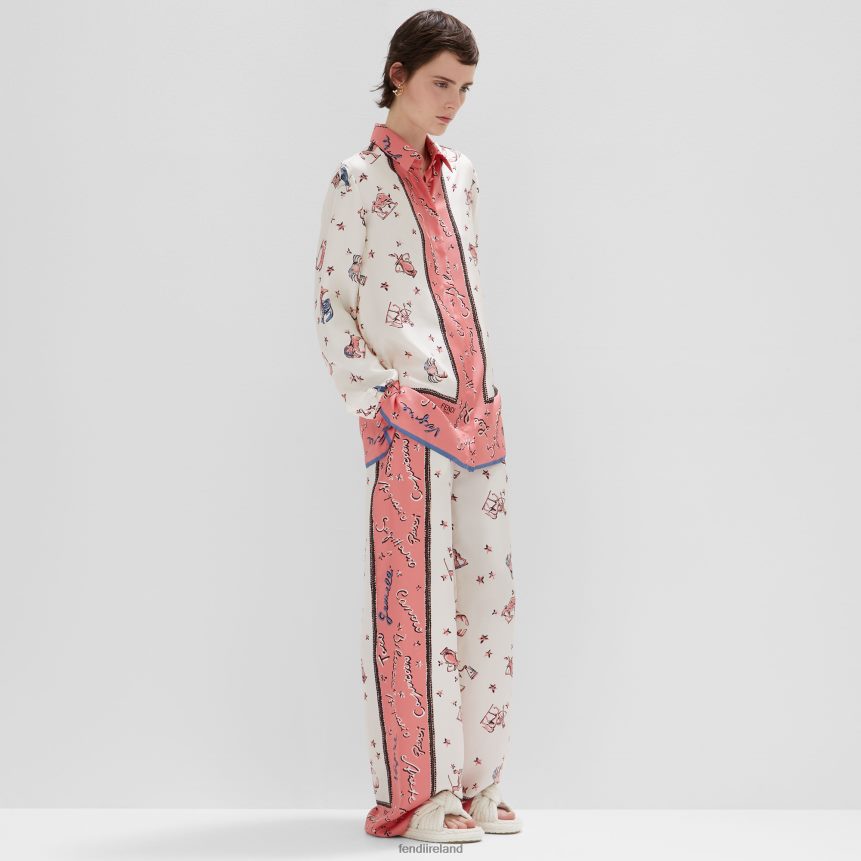 Fendi Women Silk Shirt R06TFR1037 Apparel Multicolor