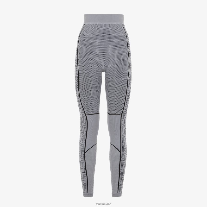 Fendi Women Seamless Leggings R06TFR1168 Apparel Gray