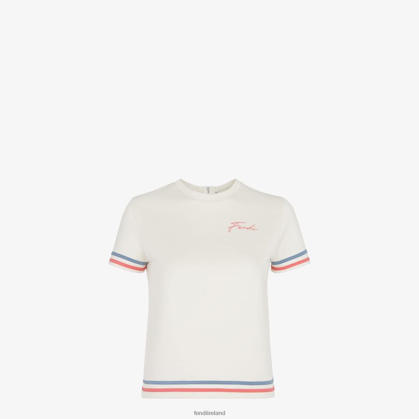 Fendi Women Jersey Skirt R06TFR1040 Apparel White