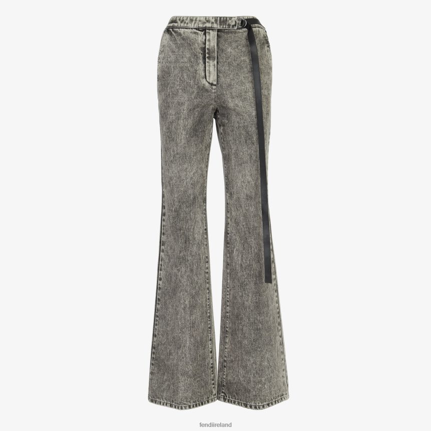 Fendi Women Denim Pants R06TFR1098 Apparel Black