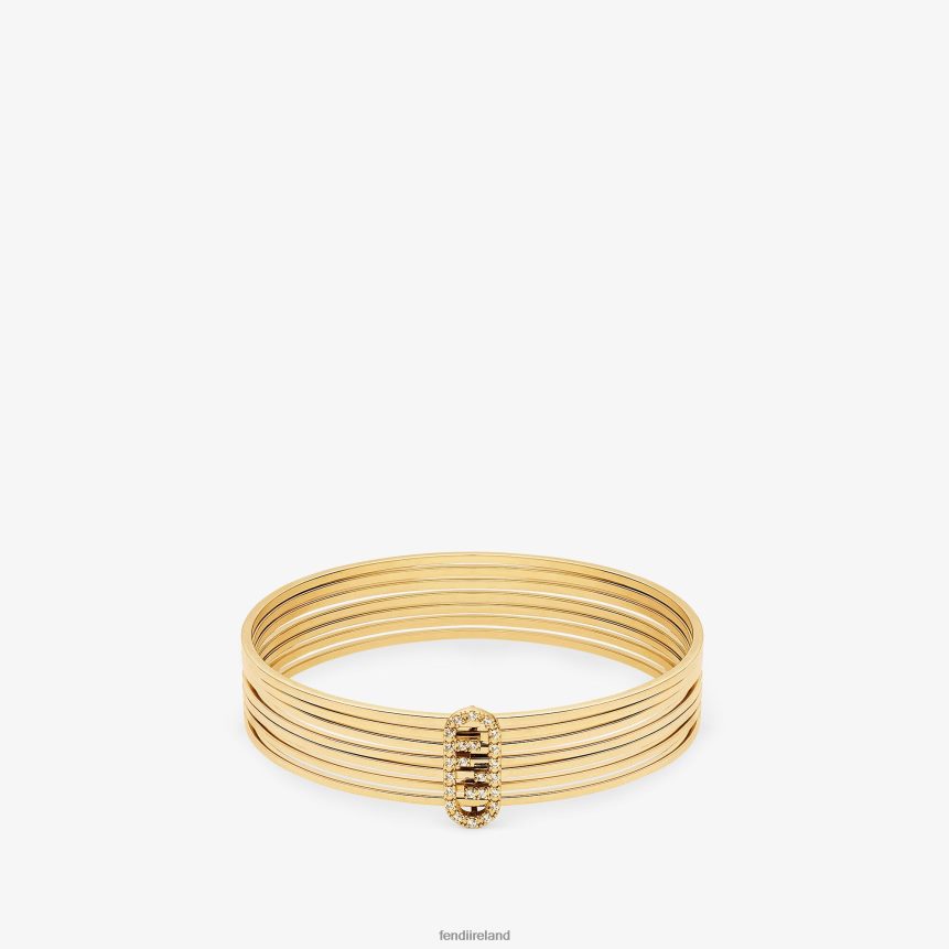 Fendi Women O'Lock Bracelet R06TFR1674 Jewelry Gold