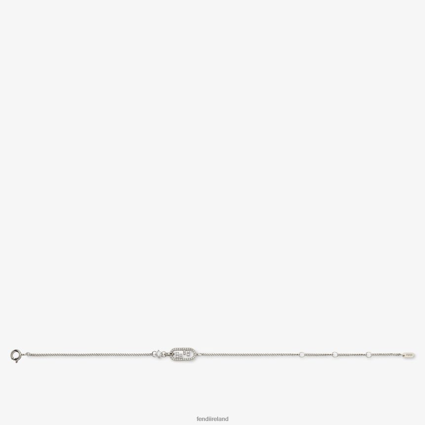 Fendi Women O'Lock Bracelet R06TFR1735 Jewelry Silver