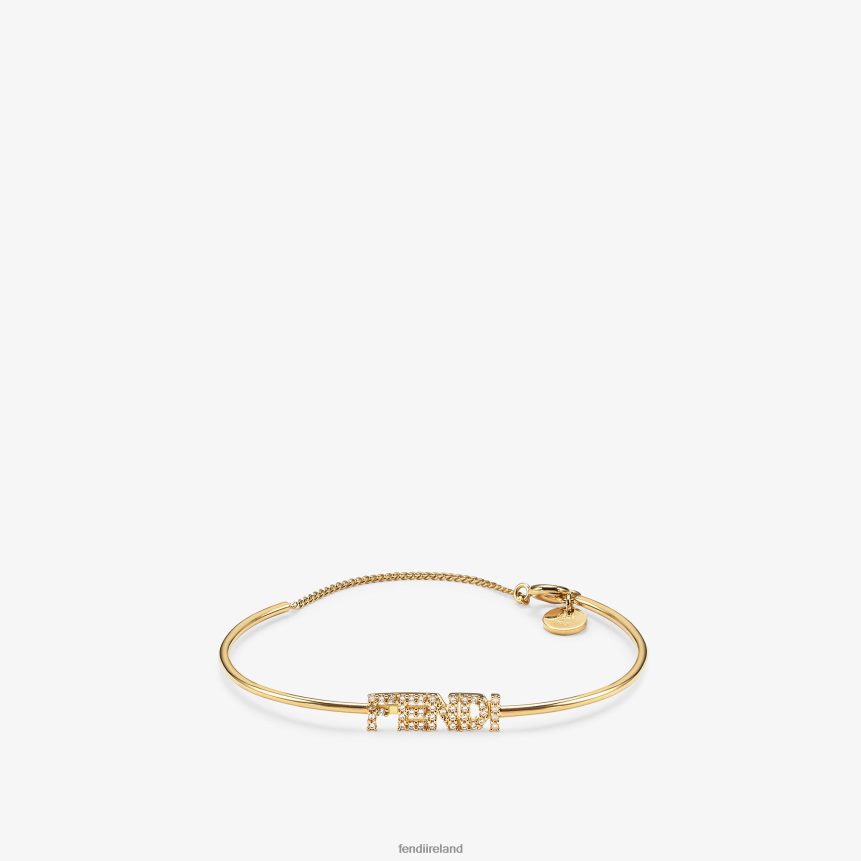 Fendi Women Signature Bracelet R06TFR1730 Jewelry Gold