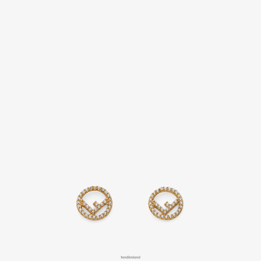 Fendi Women F Is Earrings R06TFR1617 Jewelry Gold