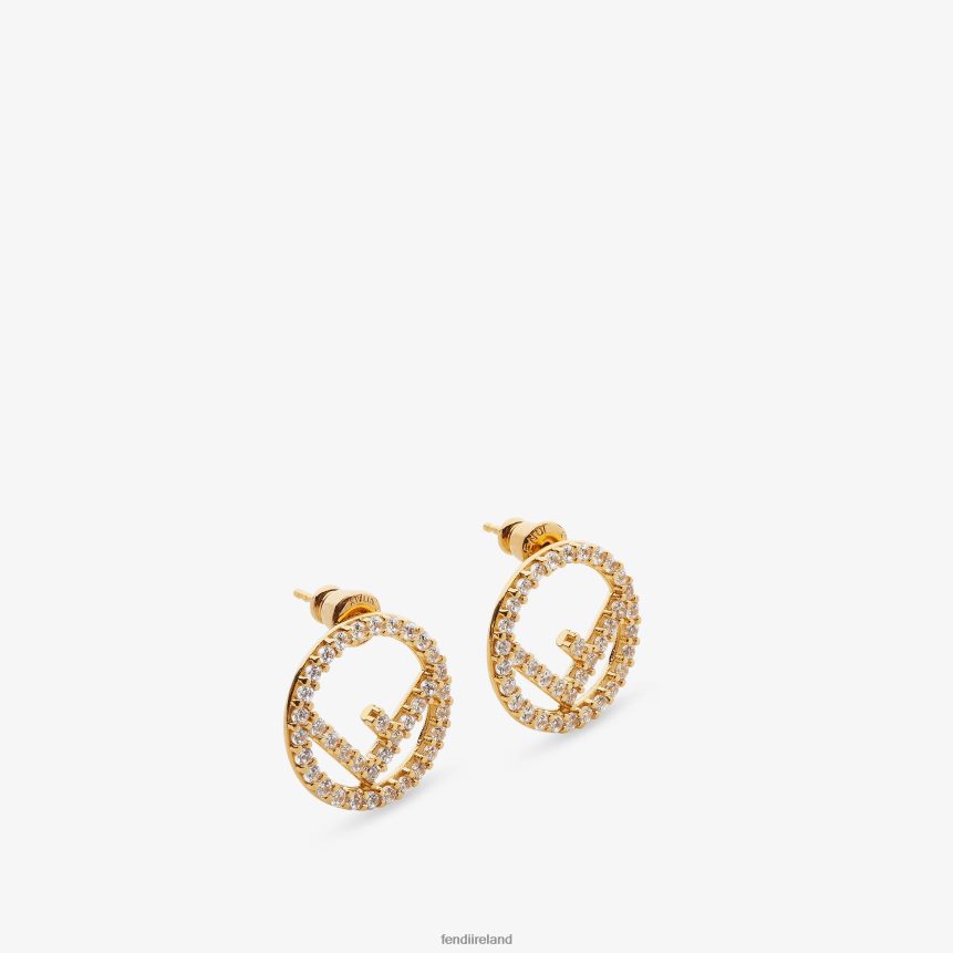 Fendi Women F Is Earrings R06TFR1631 Jewelry Gold