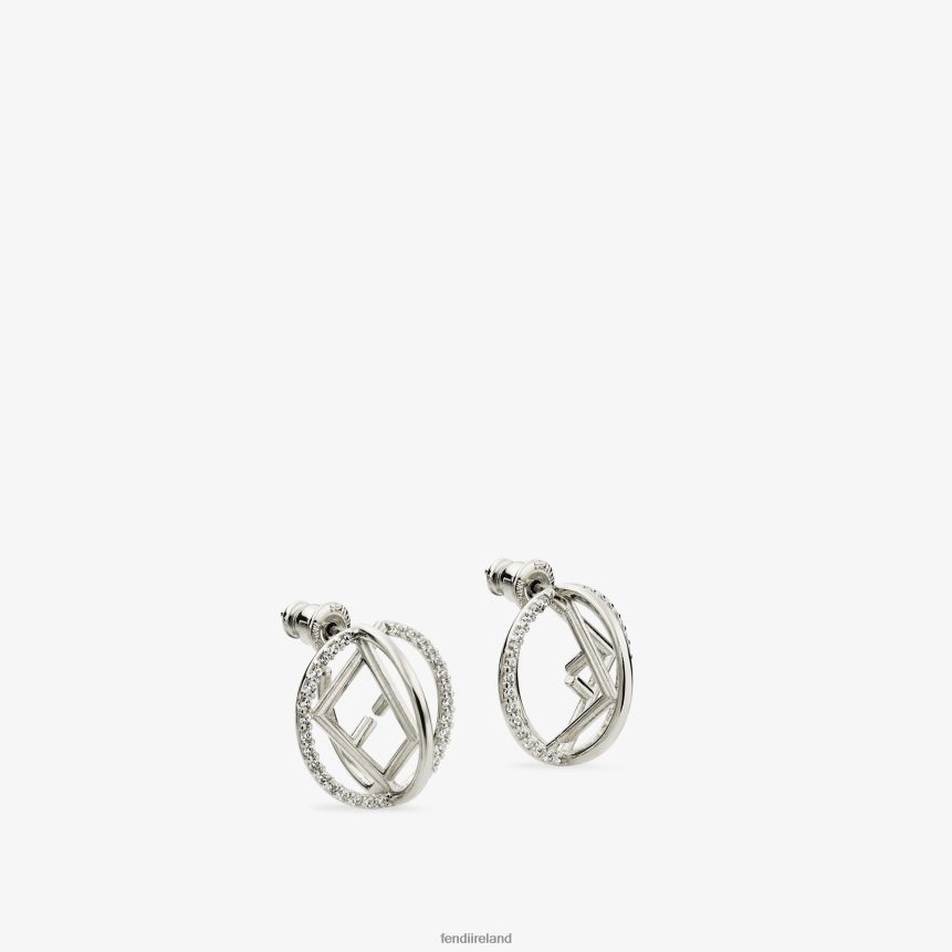 Fendi Women F Is Earrings R06TFR1682 Jewelry Silver
