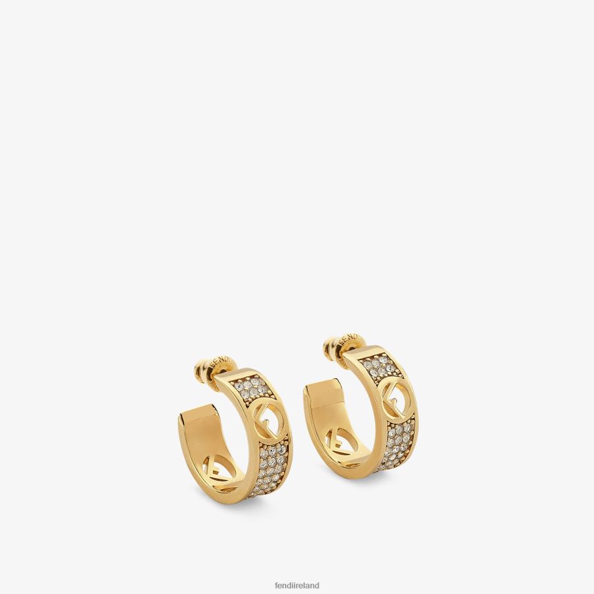 Fendi Women F Is Earrings R06TFR1749 Jewelry Gold