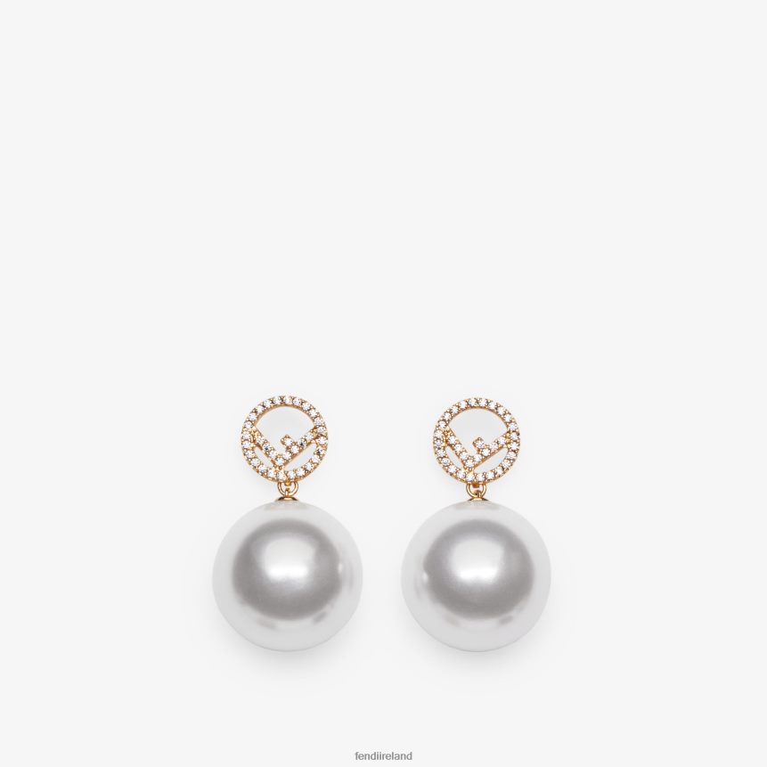 Fendi Women F Is Earrings R06TFR1754 Jewelry Gold