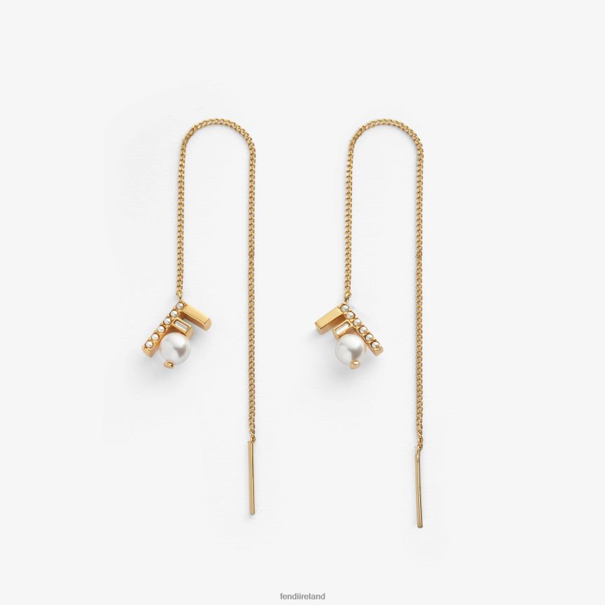 Fendi Women First Earrings R06TFR1710 Jewelry Gold