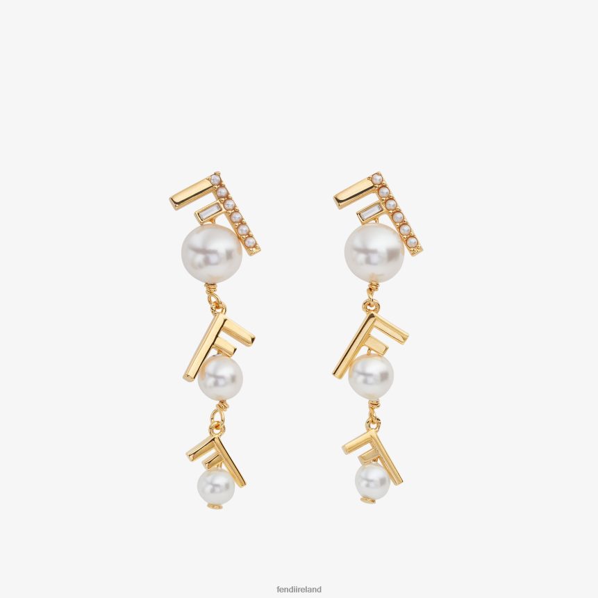 Fendi Women First Earrings R06TFR1711 Jewelry Gold